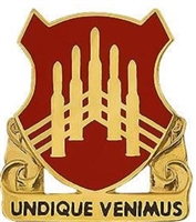 US Army Unit Crest: 71st Air Defense Artillery Regiment - Motto: UNDIQUE VENIMUS