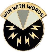 US Army Unit Crest: 17th Psychological Operations Battalion - Motto: WIN WITH WORDS
