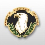 US Army Unit Crest: Acquisition Executive Support Center (L&R) - Motto: INNOVATION EXCELLENCE DEDICATION