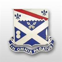 US Army Unit Crest: 18th Infantry Regiment - Motto: IN OMNIA PARATUS