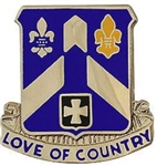 US Army Unit Crest: 58th Infantry Regiment - Motto: LOVE OF COUNTRY