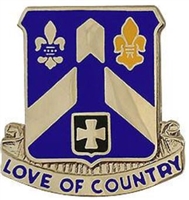 US Army Unit Crest: 58th Infantry Regiment - Motto: LOVE OF COUNTRY