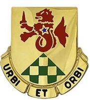US Army Unit Crest: 336th MIlitary Police Battalion - Motto: URBI ET ORBI