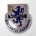 US Army Unit Crest: 71st Cavalry Regiment  - Motto: GALLANTLY FORWARD