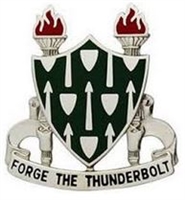 US Army Unit Crest: Armor School - Motto: FORGE THE THUNDERBOLT