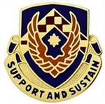 US Army Unit Crest: Aviation Logistics School - Motto: SUPPORT AND SUSTAIN