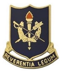 US Army Unit Crest: Judge Advocate General's Legal Center & School - Motto: REVERENTIA LEGUM