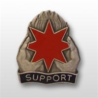 US Army Unit Crest: 172nd Support Battalion - Motto: SUPPORT