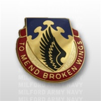 US Army Unit Crest: 602nd Support Battalion - Motto: TO MEND BROKEN WINGS