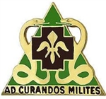US Army Unit Crest: 85th Medical Bn - Motto: AD CURANDOS MILITES