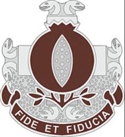 US Army Unit Crest: 93rd Evac Hospital - Motto: FIDE ET FIDUCIA