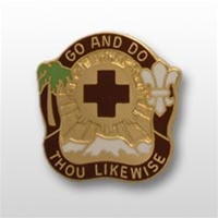 US Army Unit Crest: 328th Field Hospital - Motto: GO AND DO THOUGH LIKEWISE