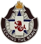 US Army Unit Crest: 914th Combat Support Hospital - Motto: SERVING THE BRAVE