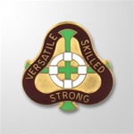 US Army Unit Crest: 2291st US Army Hospital  - Motto: VERSATILE SKILLED STRONG