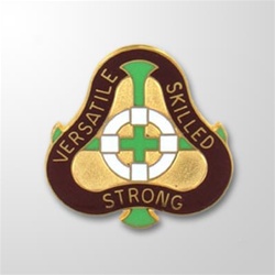 US Army Unit Crest: 2291st US Army Hospital  - Motto: VERSATILE SKILLED STRONG
