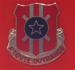 US Army Unit Crest: 854th Engineer Battalion (USAR) - Motto: ATOUTE OUTRANCE