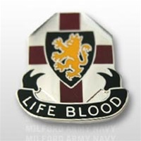 US Army Unit Crest: MEDDAC Heidelberg - Motto: LIFE BLOOD