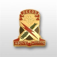 US Army Unit Crest: 108th Air Defense Artillery Brigade - Motto: DEEDS ABOVE WORDS