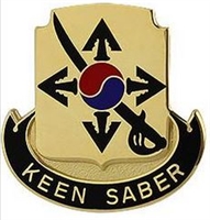 US Army Unit Crest: 145th Cavalry Regiment (ARNG OK) - Motto: KEEN SABER