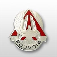 US Army Unit Crest: 227th Aviation Battalion - Motto: POUVOIR