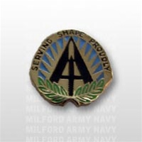 US Army Unit Crest: SHAPE - Motto: SERVING SHAPE PROUDLY