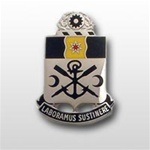 US Army Unit Crest: 10th Engineer Battalion - Motto: LABORAMUS SUSTINERE