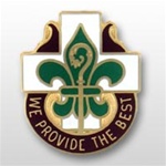 US Army Unit Crest: MEDDAC Fort Polk (Hospital) - Motto: WE PROVIDE THE BEST