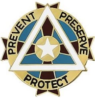 US Army Unit Crest: DENTAC Fort Bliss - Motto: PREVENT PRESERVE PROTECT