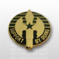 US Army Unit Crest: 220th Military Police Battalion (USAR) - Motto: SUPPORT BY DOING