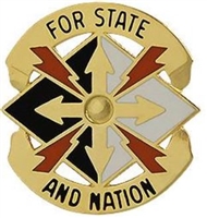US Army Unit Crest: 142nd Signal Brigade (ARNG AL) - Motto: FOR STATE AND NATION