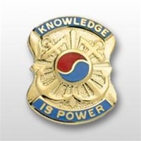 US Army Unit Crest: 163rd Military Intelligence Battalion - Motto: KNOWLEDGE IS POWER