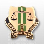 US Army Unit Crest: 724th Military Police Battalion - Motto: HONOR COMMITMENT JUSTICE