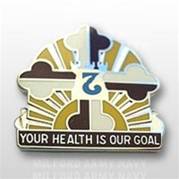 US Army Unit Crest: MEDDAC Aberdeen - Motto: YOUR HEALTH IS OUR GOAL