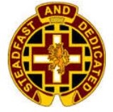 US Army Unit Crest: DENTAC Heidelberg - Motto: STEADFAST AND DEDICATED