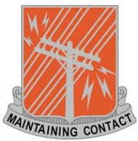 US Army Unit Crest: 440th Signal Battalion - Motto: MAINTAINING CONTACT