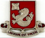 US Army Unit Crest: 76th Engineer Battalion - Motto: LABORARE EST VINCERE