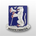 US Army Unit Crest: 77th Armor Regiment - Motto: INSISTE FIRMITER