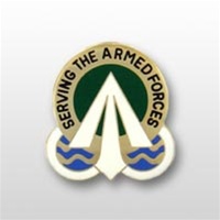 US Army Unit Crest: Military Surface Deployment And Distribution Command - Motto: SERVING THE ARMED FORCES