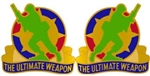 US Army Unit Crest: Fort Dix Training Center - Motto: THE ULTIMATE WEAPON