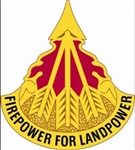 US Army Unit Crest: 391st Support Battalion - Motto: FIREPOWER FOR LANDPOWER