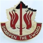 US Army Unit Crest: 80th Support Group - Motto: SHARPEN THE SWORD