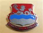 US Army Unit Crest: 724th Support Battalion - Motto: STRENGTH IN SERVICE