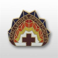 US Army Unit Crest: DENTAC Alaska - Motto: CHALLENGES OPPORTUNITIES