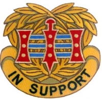 US Army Unit Crest: 394th Quartermaster Battalion - Motto: IN SUPPORT