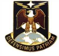 US Army Unit Crest: 49th Missile Defense Battalion - Motto: DEFENSIMUS PATRIAM
