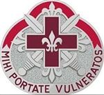 US Army Unit Crest: 67th Combat Support Hospital - OBSOLETE! AVAILABLE WHILE SUPPLIES LAST! - Motto: MIHI PORTATE VULNERATOS