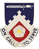 US Army Unit Crest: 299th Support Battalion - Motto: ON CALL TO SERVE