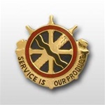 US Army Unit Crest: 24th Transportation Battalion - Motto: SERVICE IS OUR PRODUCT