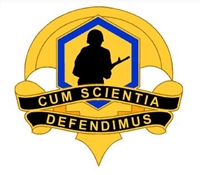 US Army Unit Crest: Soldier & Biochemical Command - Motto: CUM SCIENTIA DEFENDIMUS