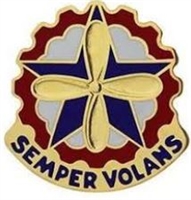 US Army Unit Crest: Mobilization Avcrad Control Element (MACE) - Motto: SEMPER VOLANS